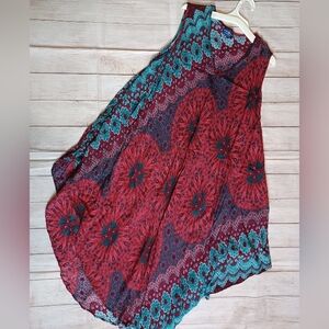 Mexicali blues tank dress. One size. Maroon and Blue.